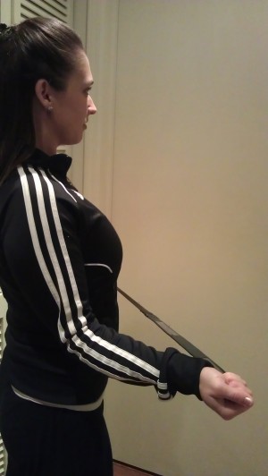 External Rotation with Theraband External Rotation with Theraband