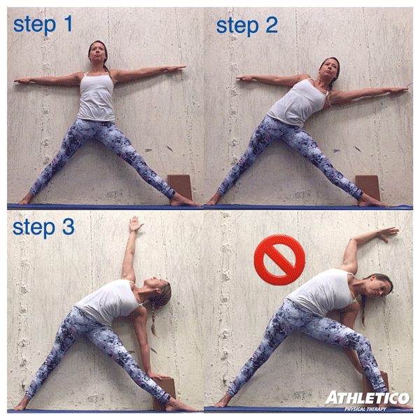 Triangle Stretch how to by photos Triangle Stretch how to by photos
