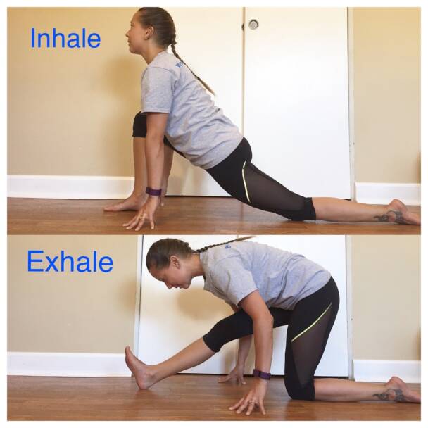 stretch of the week lunge to half splits